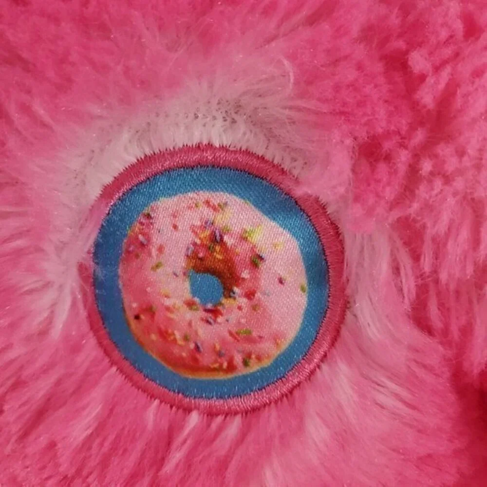 BABW Build-A-Bear Pink Fuchsia Donut Sprinkle Teddy Bear‎ Plush 16